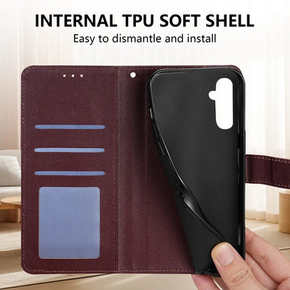 Wallet Flip Leather Case for Samsung Galaxy A Series – Card Slots, Stand, and Magnetic Closure