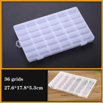 Transparent Plastic Screw Compartment Box – Jewelry, Earring & Tool Storage Organizer