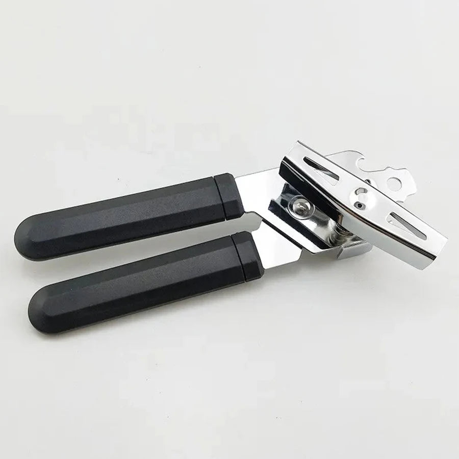 Multifunctional Manual Can Opener Stainless Steel Smooth Edge Tin & Bottle Opener Kitchen Tool