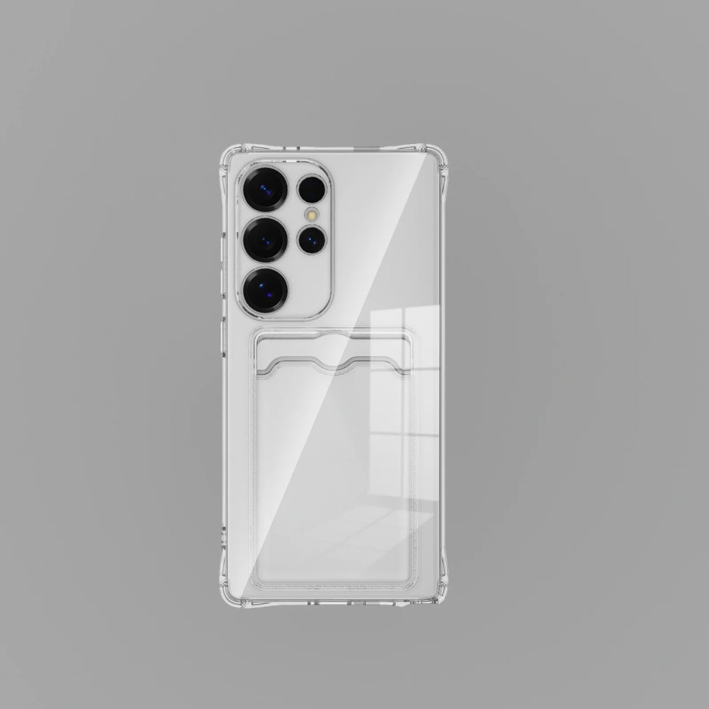Card Slot Shockproof Clear Case For Samsung Galaxy A57 A37 A27 A07 A17 A06 A16 A26 A36 A56 A05 A05S A15 A25 A35 A55 Soft Cover