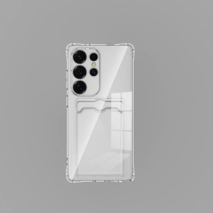 Card Slot Shockproof Clear Case For Samsung Galaxy A57 A37 A27 A07 A17 A06 A16 A26 A36 A56 A05 A05S A15 A25 A35 A55 Soft Cover