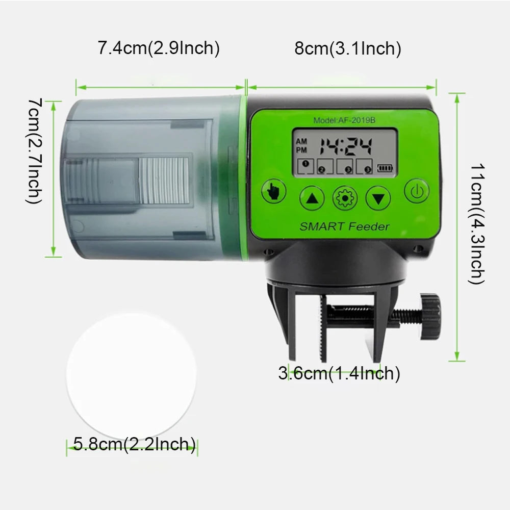 Automatic fish tank feeder intelligent timing automatic feeder aquarium goldfish feeder large capacity fish aquarium feeder