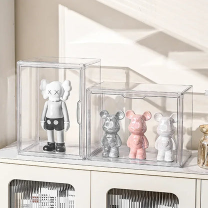 Transparent Storage Box Organizer Bookshelf Album CD Desktop Dustproof Display Cabinet Figures Acrylic Box Blind Box Showcase