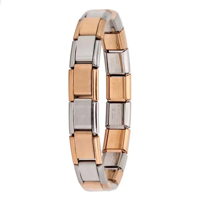 Hapiship Italian Elastic Charm Bracelet – 9mm Stainless Steel Fashion Bangle for Women & Men