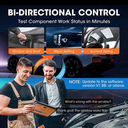 OTOFIX D1Lite Bluetooth Car Diagnostic Tool OBD2 Scanner Bi-Directional Automotive Scan Tool 2 Years Free Update Active Test