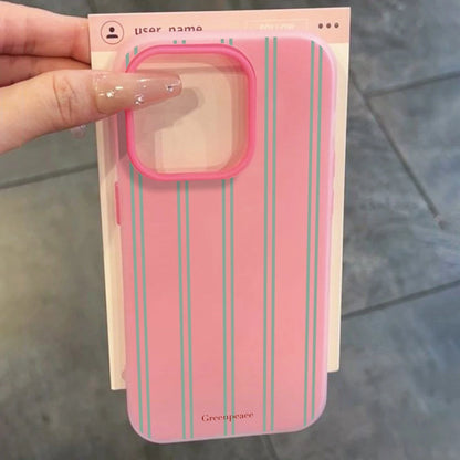 Candy Stripe iPhone Case — Colorful Shockproof Cover