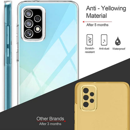 360 Full Body Silicone Samsung Galaxy Case – Dual Layer Transparent Cover for A Series