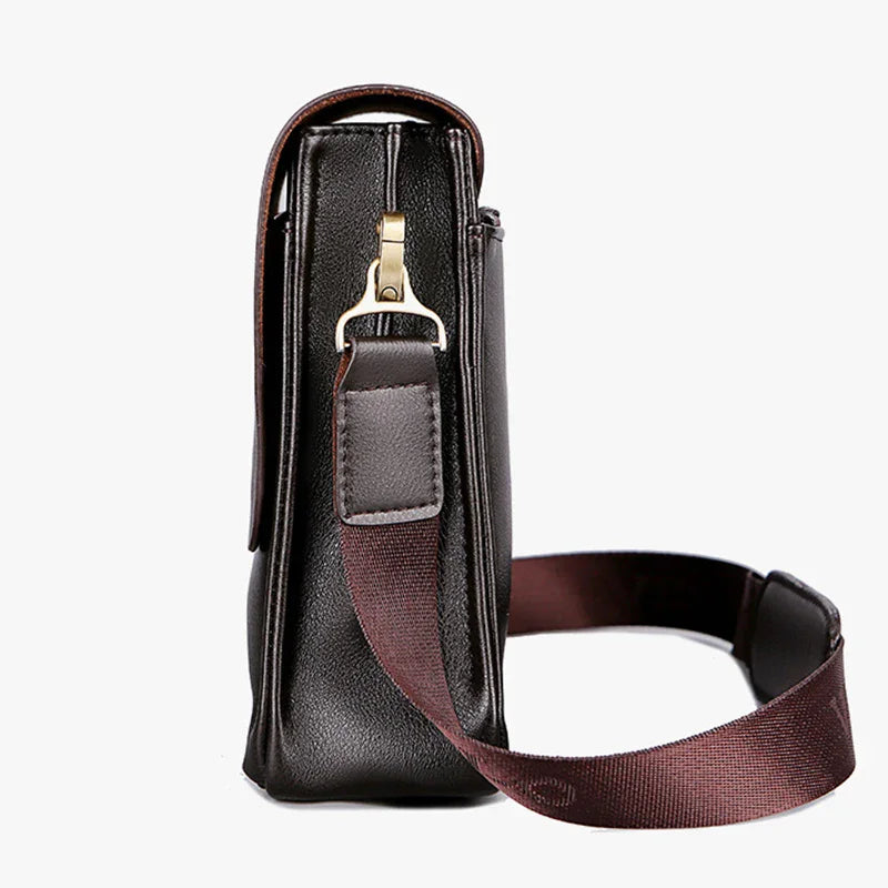 Men's Trendy Inclined Shoulder Bag Leisure Business Single Shoulder Polo Vertical Bag