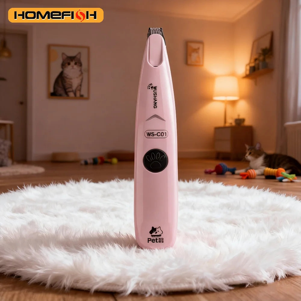 Electric Grooming Trimmer For Dogs Waterproof  Designed For Trimming Paw Hair Low-noise Suitable ForShaving The Face Paws Ears H