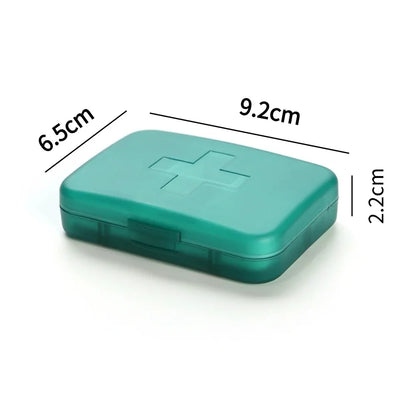 New Small Portable Travel Week Daily 6 Grids Case Box Organizer Tablet Pills Storage Container for Medicine Vitamin Fish Oils