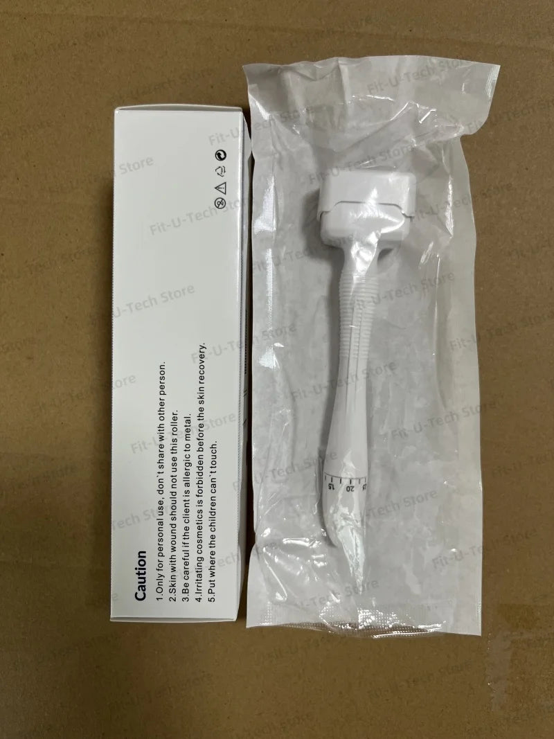 Derma Stamp 140A  Microneedling Face Roller Massager Adjustable Titanium Needle Length Skincare Beard Growth Scalp Hair