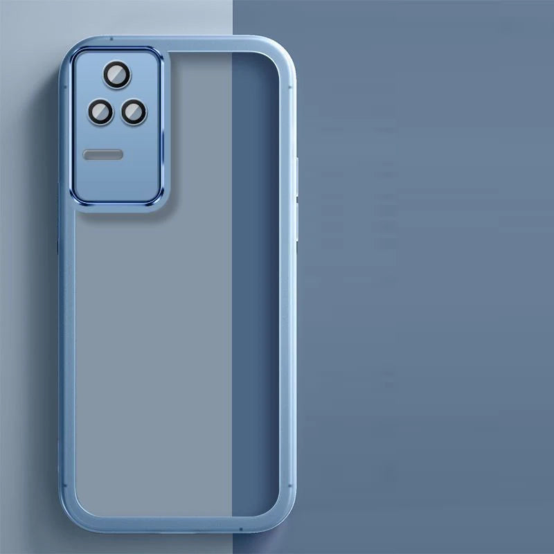 Xiaomi Poco F4 Plating Silicone Case – Shockproof Transparent Soft Back Cover