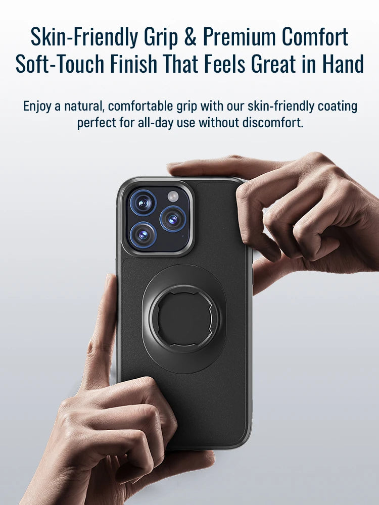 Shockproof Case for iPhone 17/16/15/14/13/12/11Pro Max Quad-Style Motorbike / Bicycle Phone Holder/Car Mount with Lock-in Design