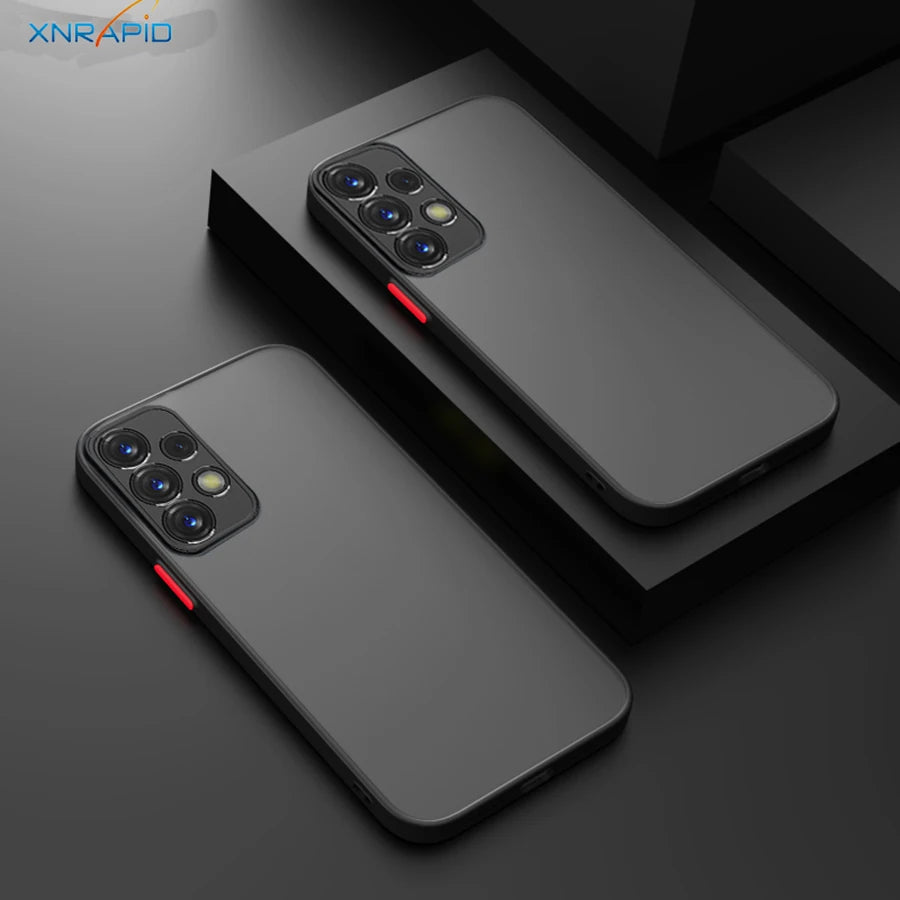 Armor Shockproof Matte Case For Samsung Galaxy A72 A55 A52 A05 A26 A17 A15 A37 A53 A73 A16 A36 A56 5G A23 A57 A35 Bumper Cover