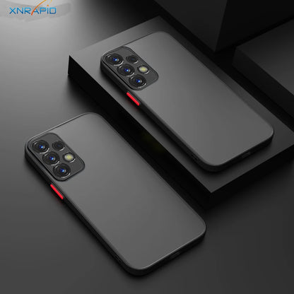 Armor Shockproof Matte Case For Samsung Galaxy A72 A55 A52 A05 A26 A17 A15 A37 A53 A73 A16 A36 A56 5G A23 A57 A35 Bumper Cover