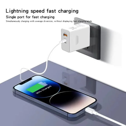 120W Fast Charger USB Type C PD Cable Fast Charging Quick Charge Adapter For iPhone 17 16 15 Pro Xiaomi Samsung Oneplus Huawei