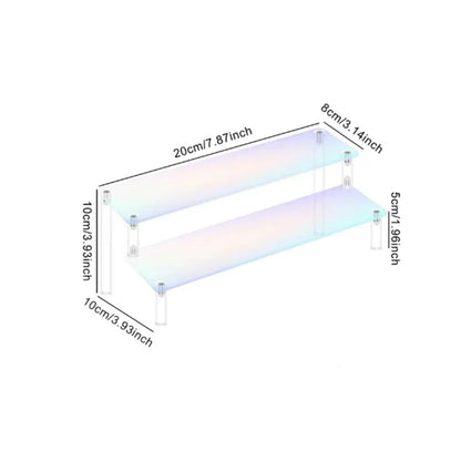 Clear Acrylic Display Stand For Anime Figures Cupcake Shelf Organizer Desserts Holder Jewels Display Risers Stand Perfume Stand