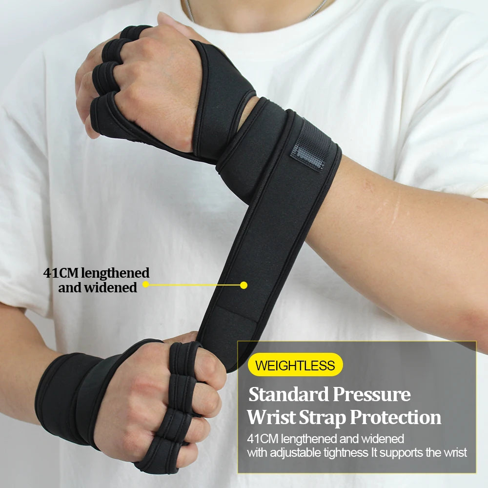 Half Finger Gym Gloves for Weightlifting & Fitness — Men & Women