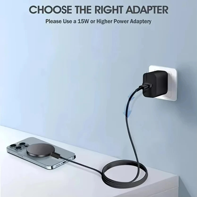 15W Magnetic Wireless Charger Phone Pad For Magsafe iPhone 17 16 15 14 13 12 Pro Max Airpods 4 Pro Magnet Fast Charging Station
