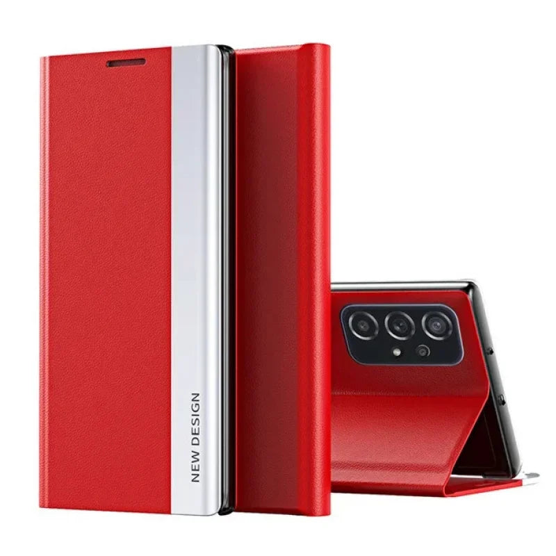 Luxury Leather Flip Plating Phone Cases For Samsung Galaxy S26 S25 S23 S22 S24 Ultra A15 16 17 25 26 35 36 55 56 Back Cover