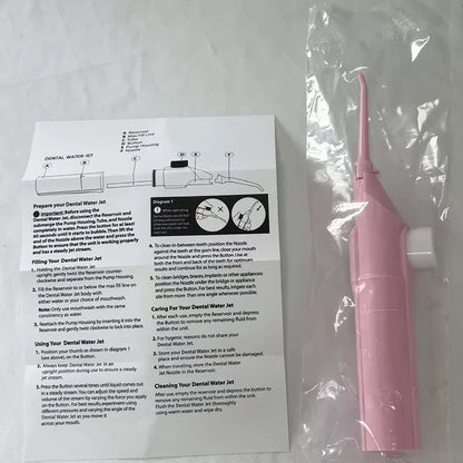 Portable High Pressure Oral Irrigator Household Dental Floss Manual Water Toothpick for Teeth Cleaning