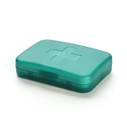 New Small Portable Travel Week Daily 6 Grids Case Box Organizer Tablet Pills Storage Container for Medicine Vitamin Fish Oils