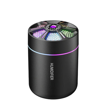Powerful and Efficient Air Humidifier 180ML Aromatherapy Aroma Diffuser Essential Oil with Colorful Lights for Home Car Bedroom