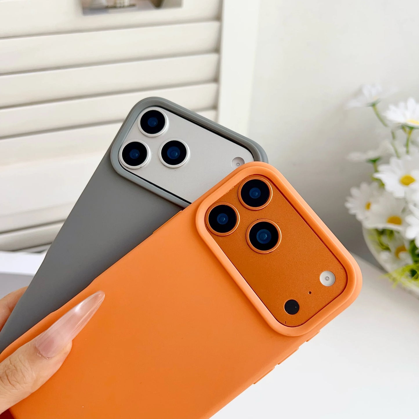 Orange Matte Silicone Case For iPhone 17 Pro Max Air 16E 16 E 15 Plus 14 13 12 17Pro iPhone17 Shockproof Phone Cover Accessories
