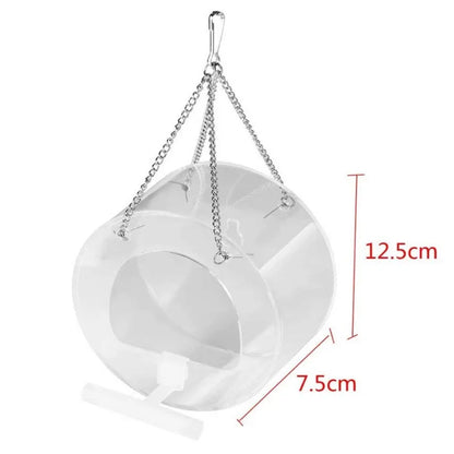 Window Bird Feeder Outdoor Transparent with Strong Suction Cup Automatic Feeding Leak-Proof Design Courtyard Balcony Bird Feedin