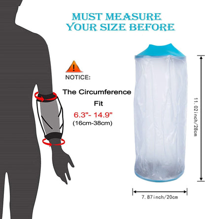 The Picc line shower cover is suitable for the upper arm, has waterproof function, and can be reused at the elbow wound.