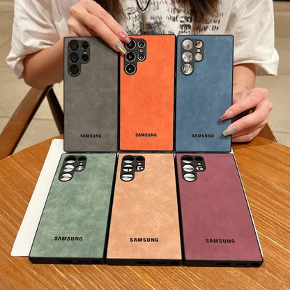 Luxury Lambskin Shockproof Case For Samsung Galaxy S26 Ultra Case S25 S24 S22 S23 Ultra Plus S23 FE Camera Protection Soft Cover
