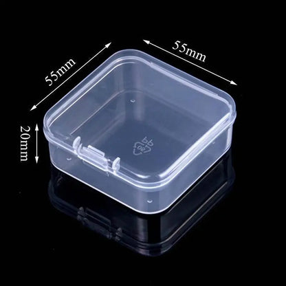 Mini Plastic Rectangular Box – Translucent, Dustproof Jewelry & Small Item Storage Container