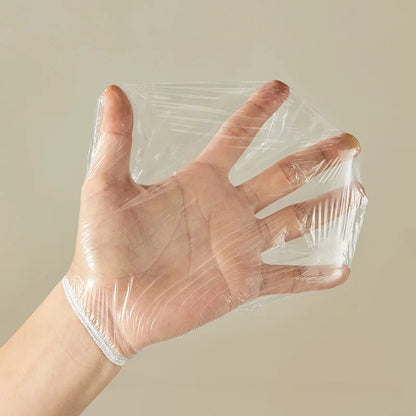 100-Pack Disposable Food-Grade Plastic Wrap Covers for Home Kitchen Refrigerator Leftovers, Hangable and Pull-Out Style
