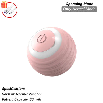 iLMH 1/2 PCS Cat Interactive Ball Toy Automatic Rolling Ball Faux Tail Rechargeable Smart Pet Electric Toy Pet Toy Imitate Mouse