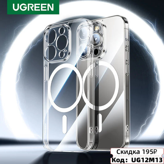 UGREEN Magnetic MagSafe iPhone Case – Shockproof TPU Cover for iPhone 13–17 Series