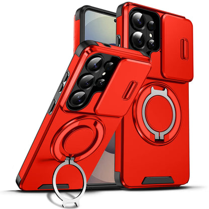 Phone Case for Samsung Galaxy S26 S23 S22 S21 Ultra S26 Edge S26 S25 S24 Plus S25 FE 360 Degree Rotating Magnetic Bracket Cover