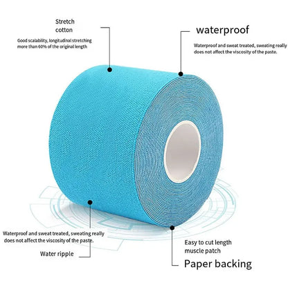 1PC/5PC GOUNOD Elastic Kinesiology Tape Sports Muscle Tape Bandage Care Kinesiology First Aid Tape Muscle Injury Sports Tape
