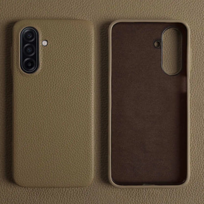 Luxury Genuine Leather Case For Samsung Galaxy A17 A07 A26 A36 A56 A15 A53 A24 Full Wrapped Shockproof Phone Cases Back Cover
