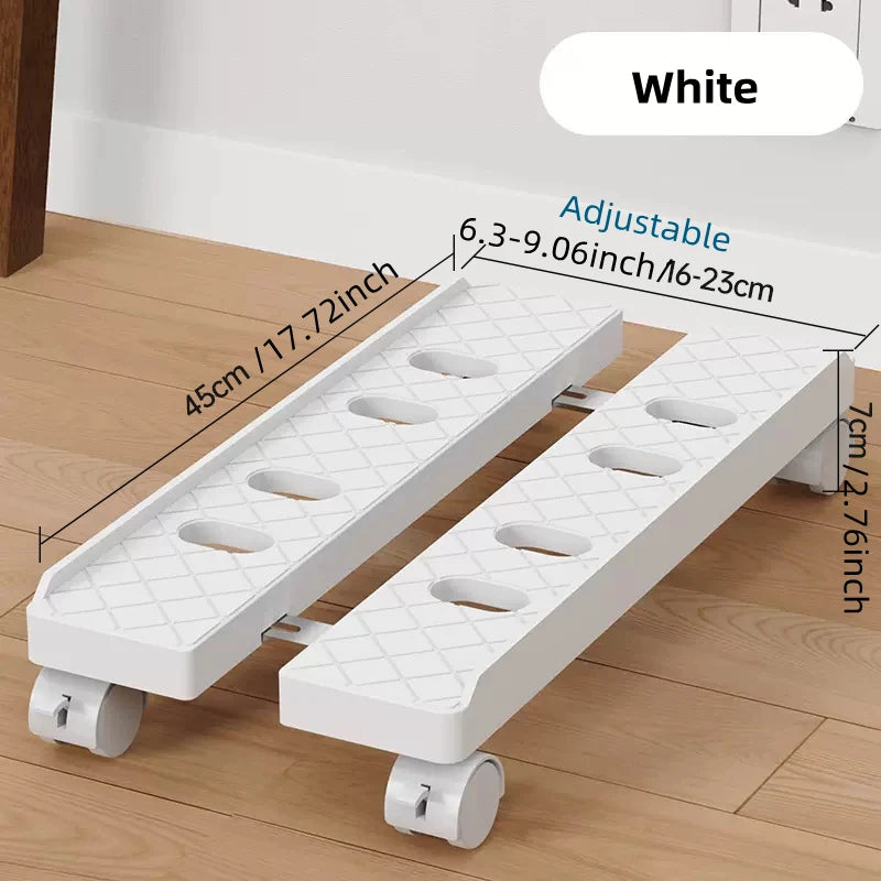 Adjustable Computer Tower Stand with Cooling Fan  Mobile CPU Holder 4 Rolling Casters  PC Floor Cart PC Riser Under Desk CPU