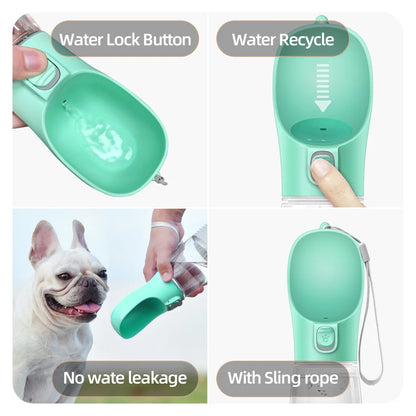 Portable Dog Water Bottle with Leakproof Drinking Bowl