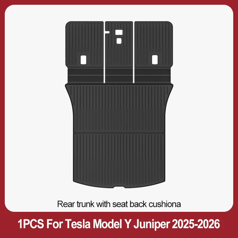For Tesla New Model Y Juniper Premium/Performance 2025+ TPE Floor Mats Luggage Mat Wear-resistant Foot Pads ModelY Trunk Mats