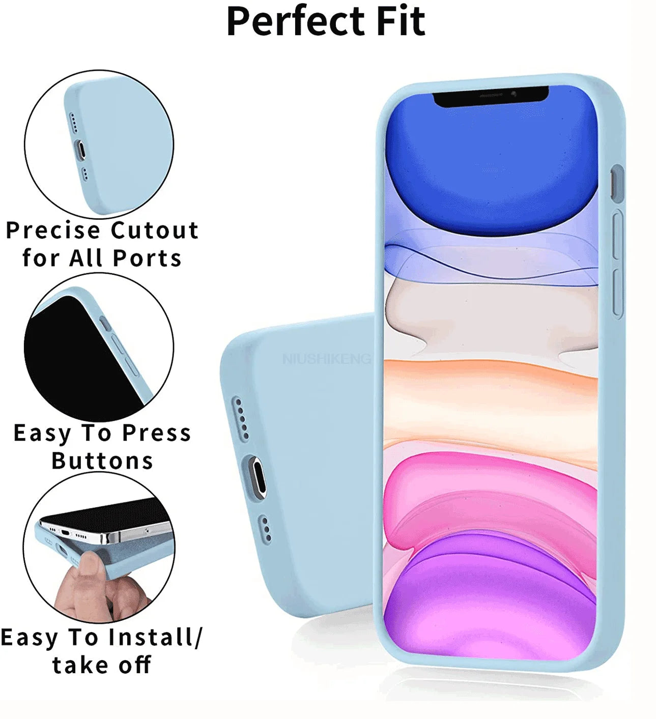 Liquid Silicone Case For Apple iPhone 15 16 14 13 12 11 17 Pro Max 17 Air 16 Plus Phone Original Official Style Protective Cover