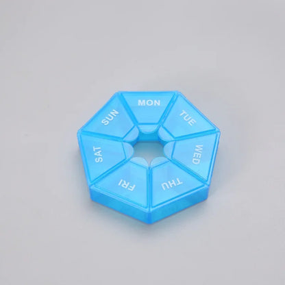 7 Days A Week Mini Small Portable Vitamin Pill Box Pills Cases Container Organizer Storage Tablets Medicine Fish Oils Travel
