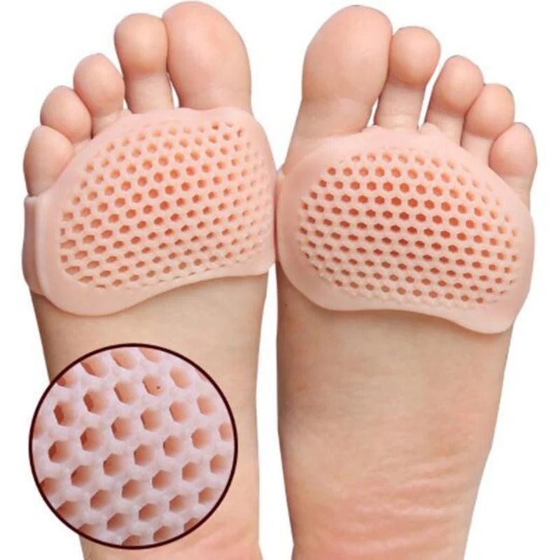 2PCS Silicone Gel Insoles Toe Separator Thumb Valgus Orthopaedic Foot Protector Bunion Adjuster Hallux Guard Feet Care Cushion