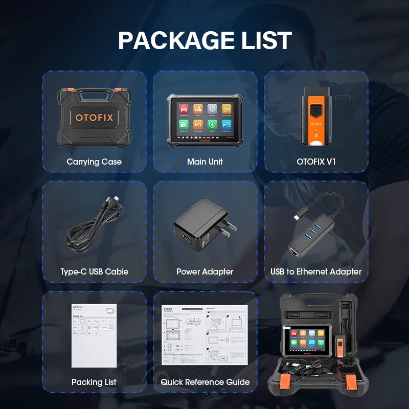 OTOFIX D1Lite Bluetooth Car Diagnostic Tool OBD2 Scanner Bi-Directional Automotive Scan Tool 2 Years Free Update Active Test