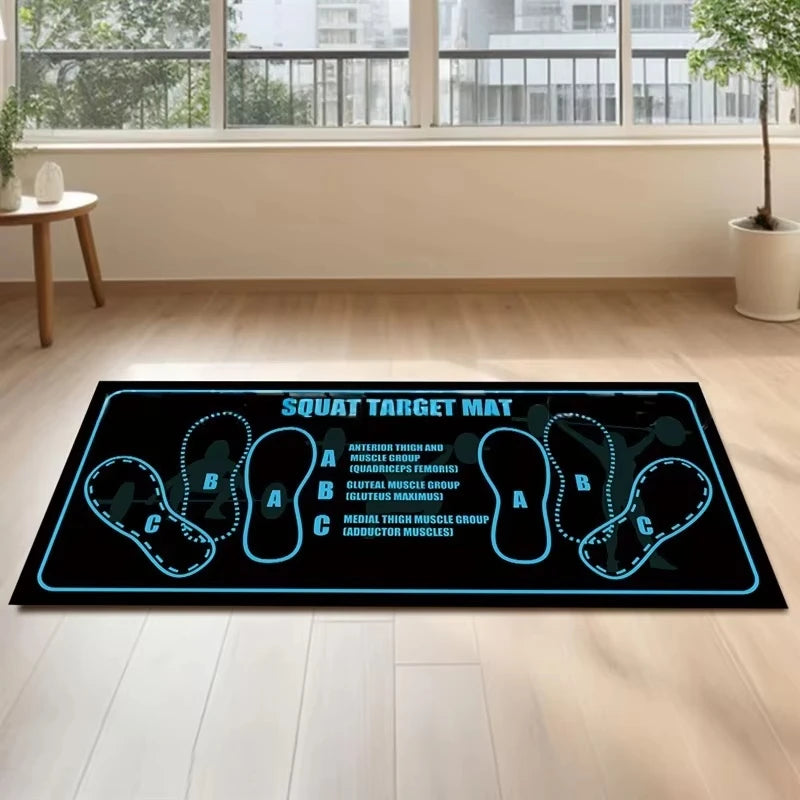 Two-Color Non-Slip Squat Mat for Home Gym and Fitness