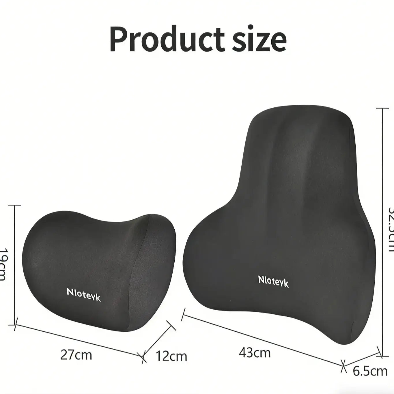 Memory Foam Car Neck Cushion Car Lumbar Support For Car Supplies Universal Neck Pillow Waist Cushion Car Seat Car Accessories