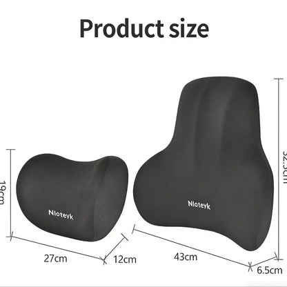 Memory Foam Car Neck Cushion Car Lumbar Support For Car Supplies Universal Neck Pillow Waist Cushion Car Seat Car Accessories