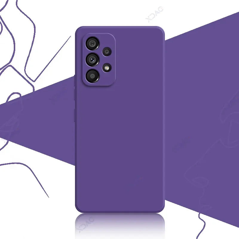 Original Official Soft Case for Samsung Galaxy A13 A23 A33 A53 A73 SamsungA33 SamsungA53 SamsungA73 Square Liquid Silicone Cover