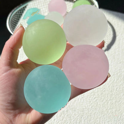Blue Maltose Squishy Toys Anti Stress Sensory Fidgets Toy Soft Simulated Transparent Blue Maltose Slow-rebound Decompression Toy